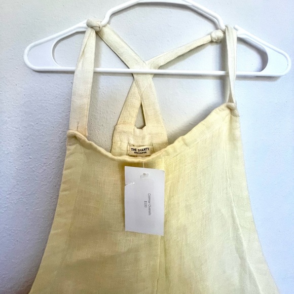 NWT Yellow Linen Overalls by The Shanty Collection - Picture 6 of 8
